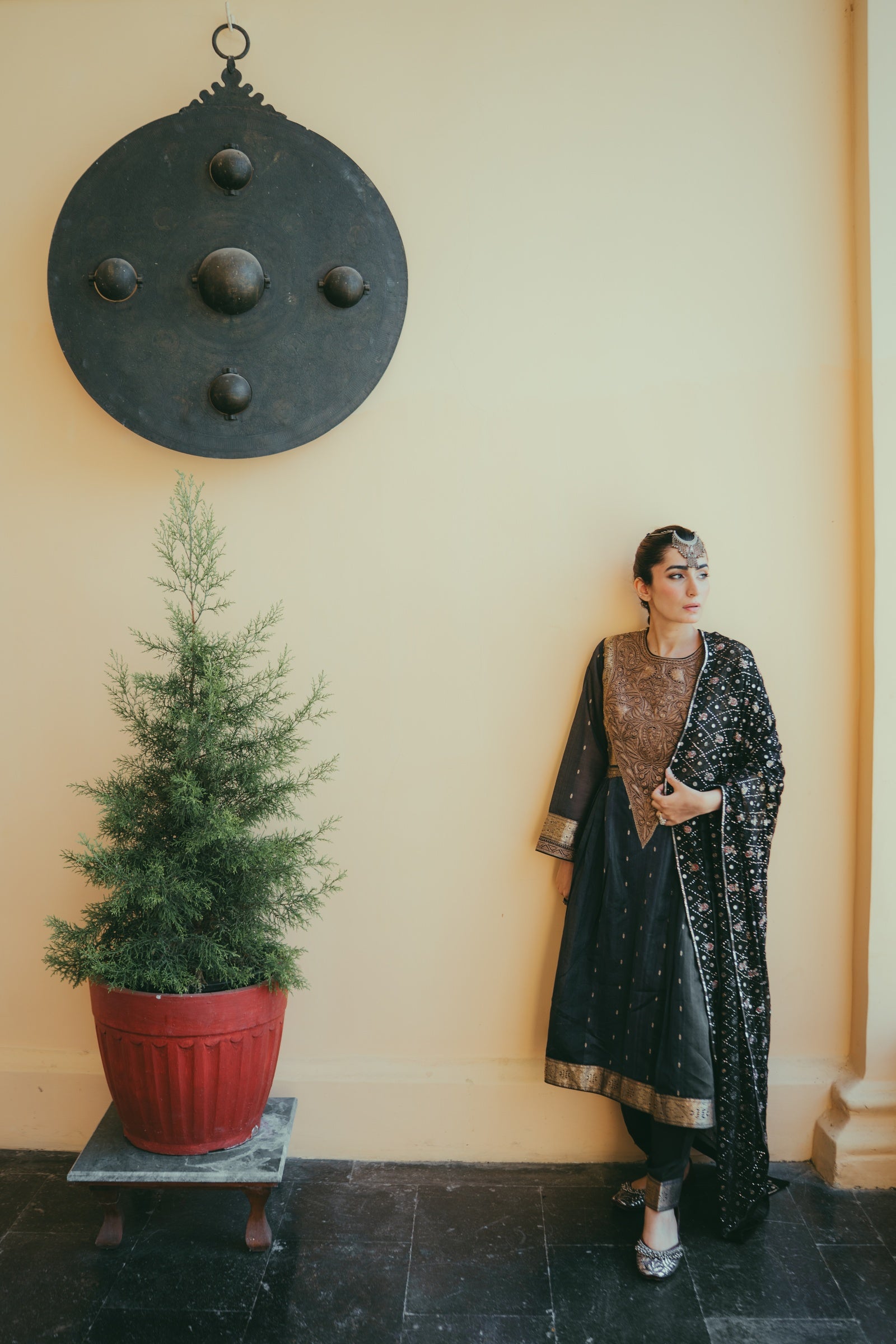 Banarasi Tilla Anarkali Set