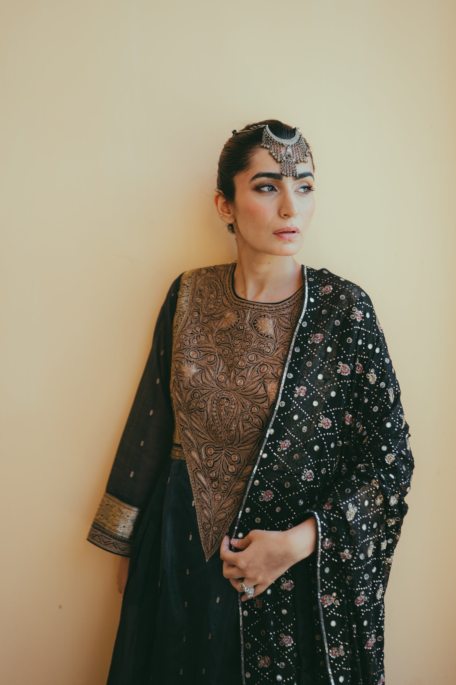 Banarasi Tilla Anarkali Set