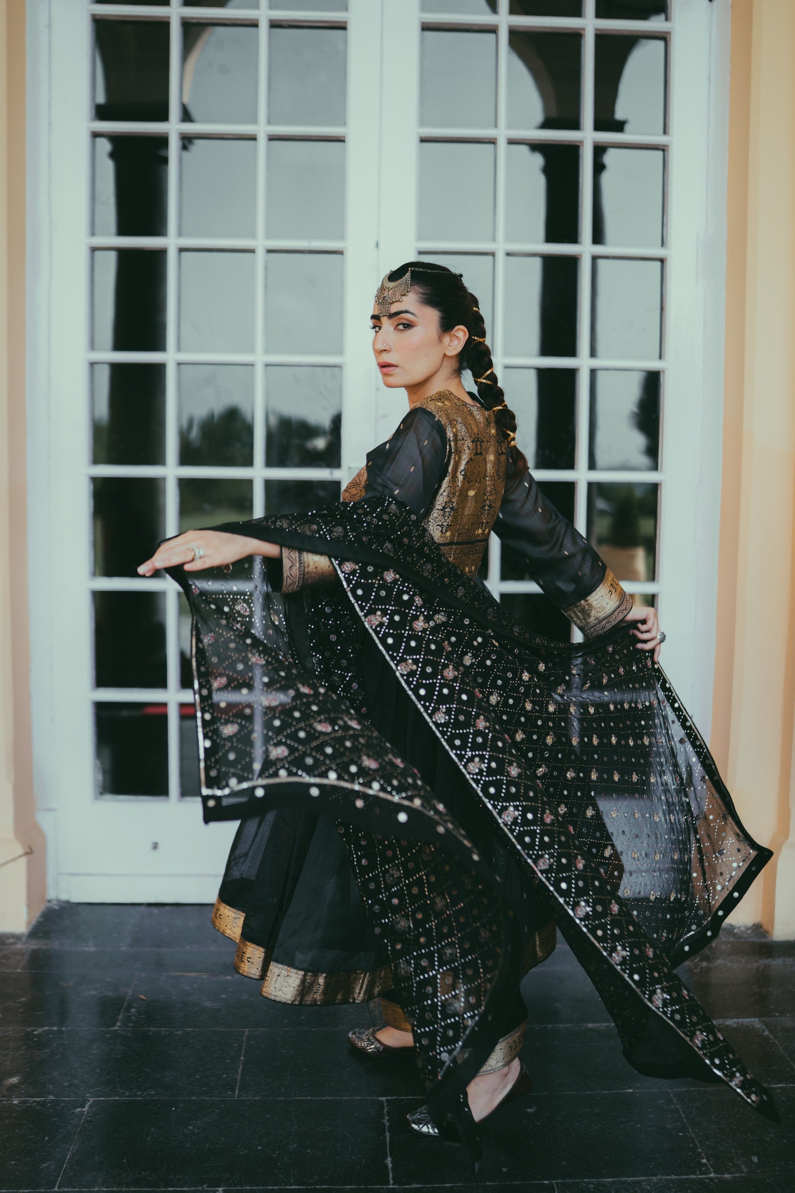 Banarasi Tilla Anarkali Set