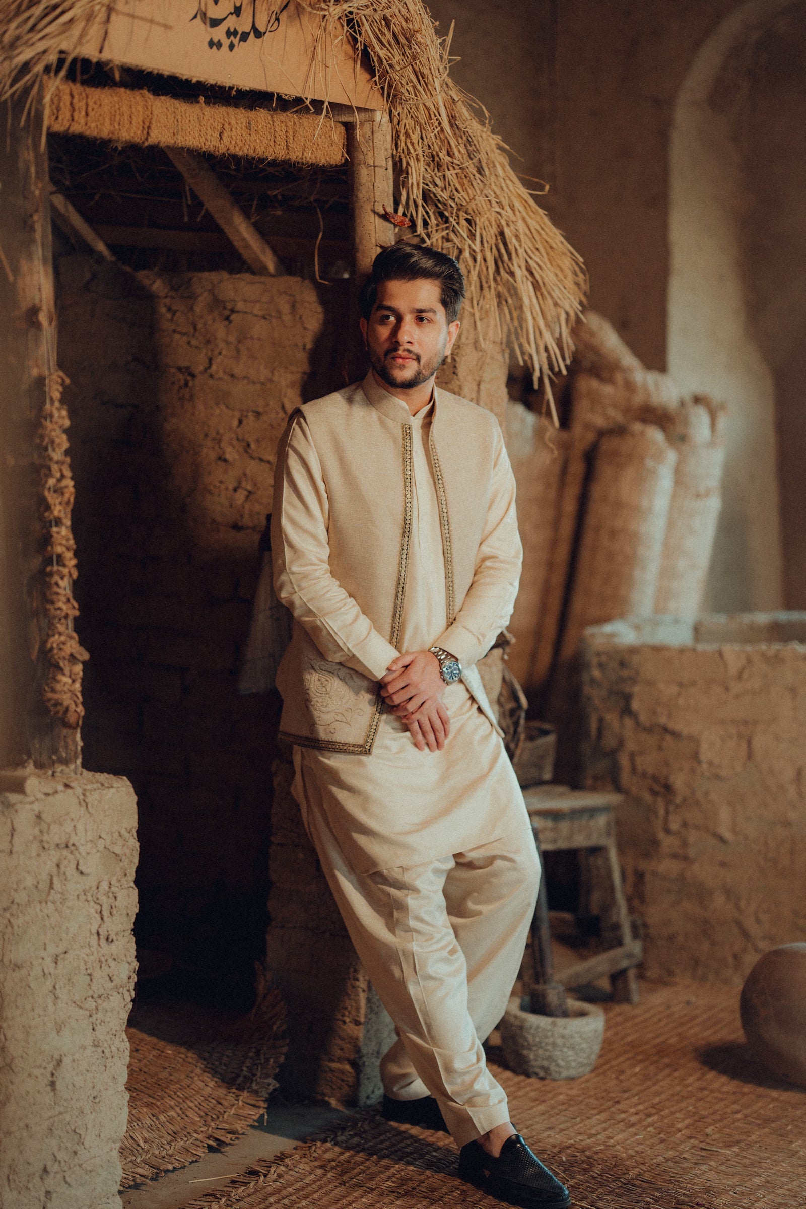 Pathani Set with Tilla Waistcoat