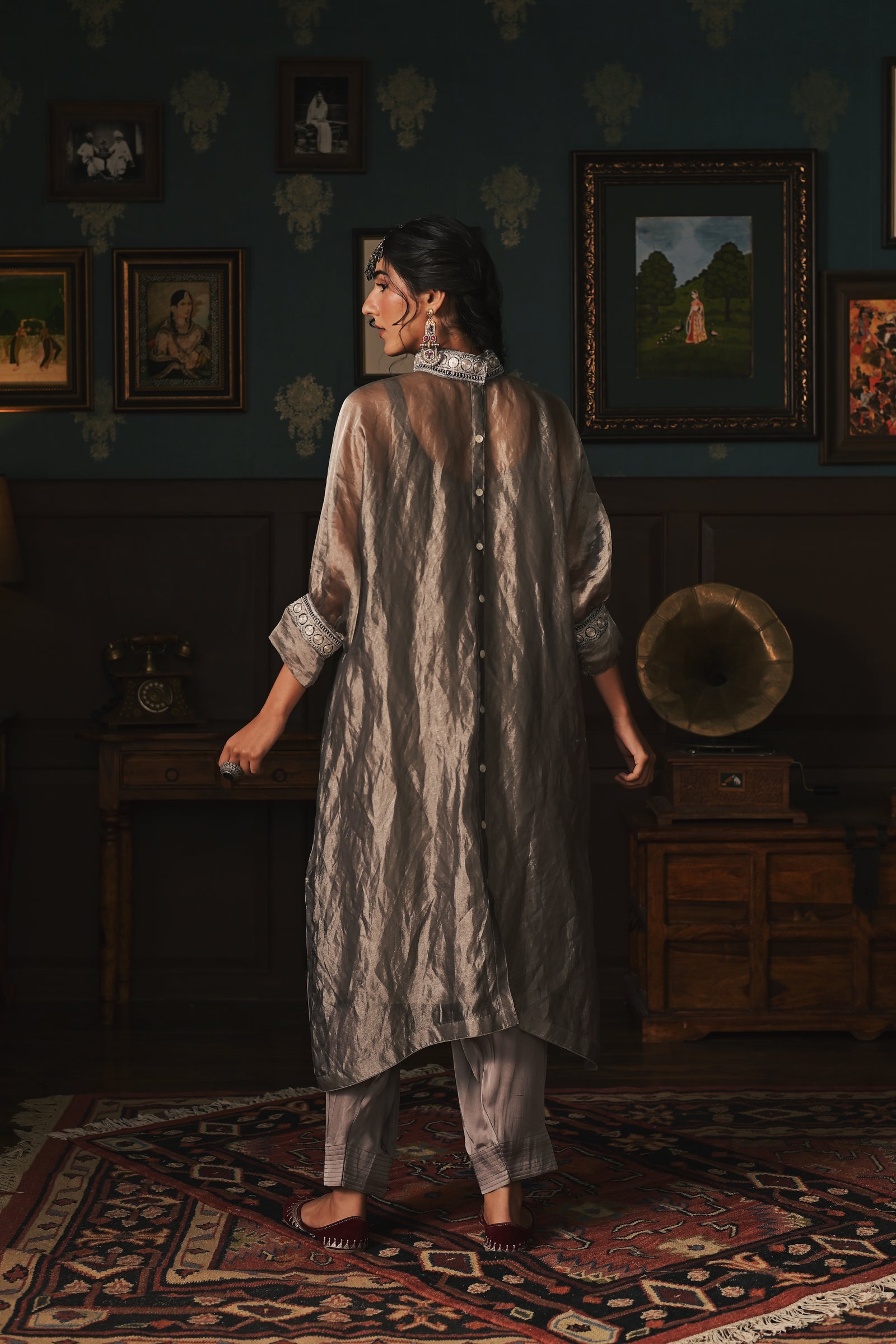 Tissue Organza Phiran set