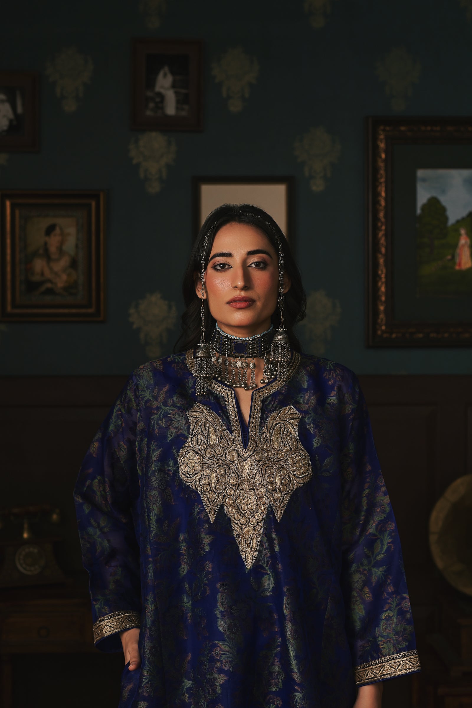 Jamdani Organza Phiran Set