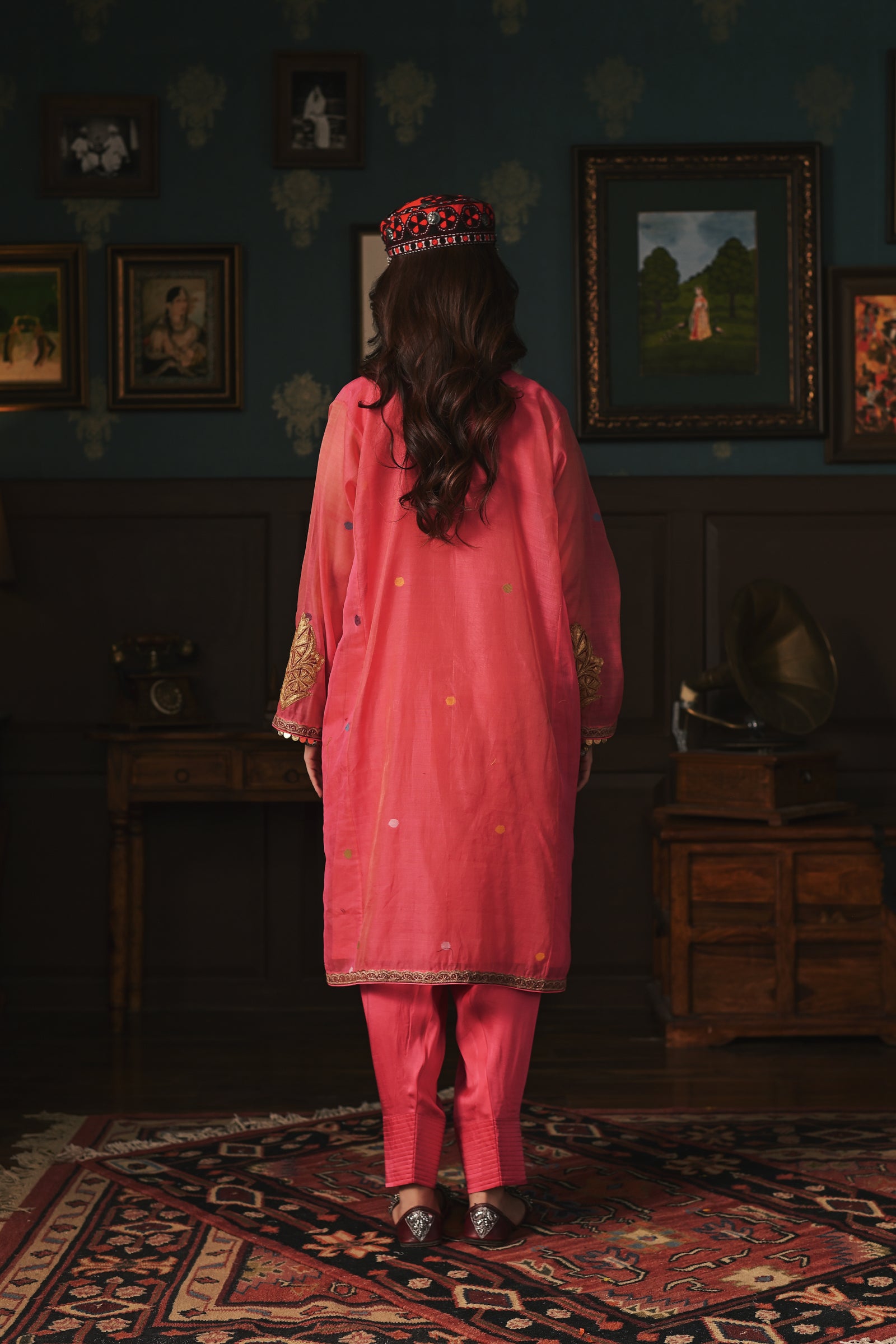 Coral Dakaai Muslin Set