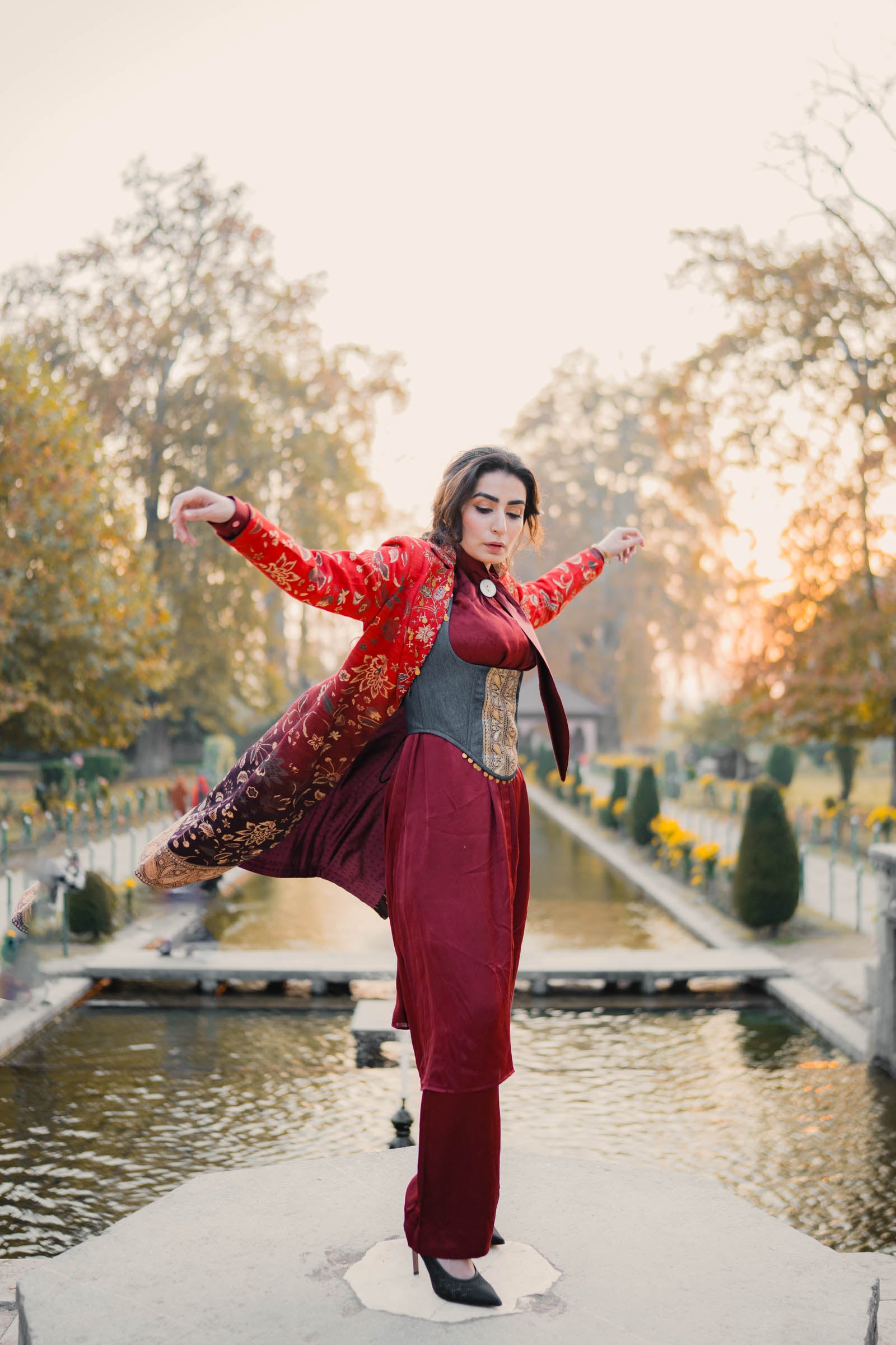 Khumaar - PURE SILK OMBRÉ JACKET