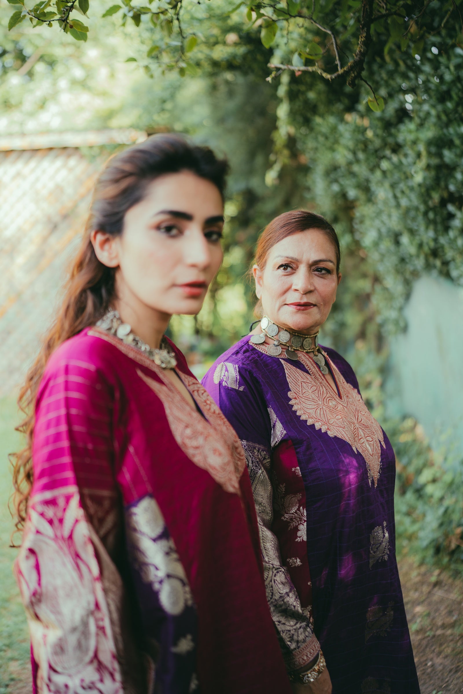 Dual-Tone Banarasi Zari Phiran with Farshi Salwar