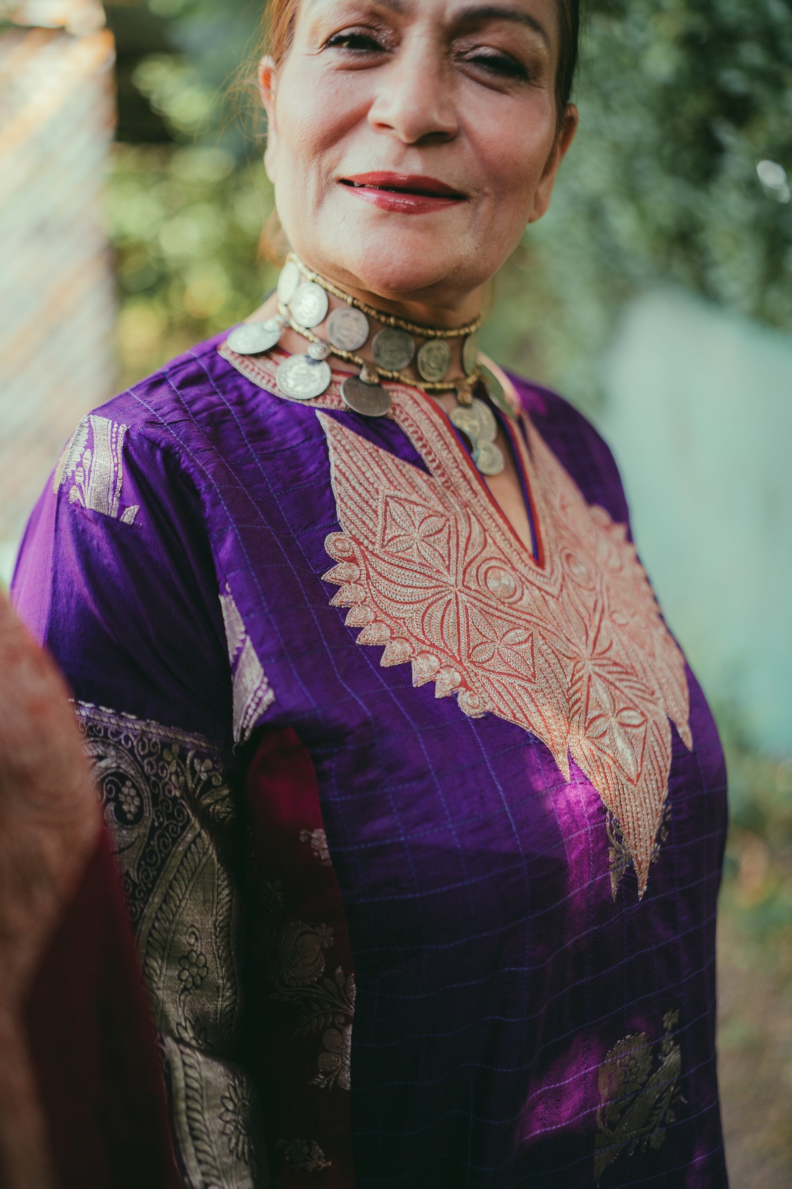 Dual-Tone Banarasi Zari Phiran with Farshi Salwar