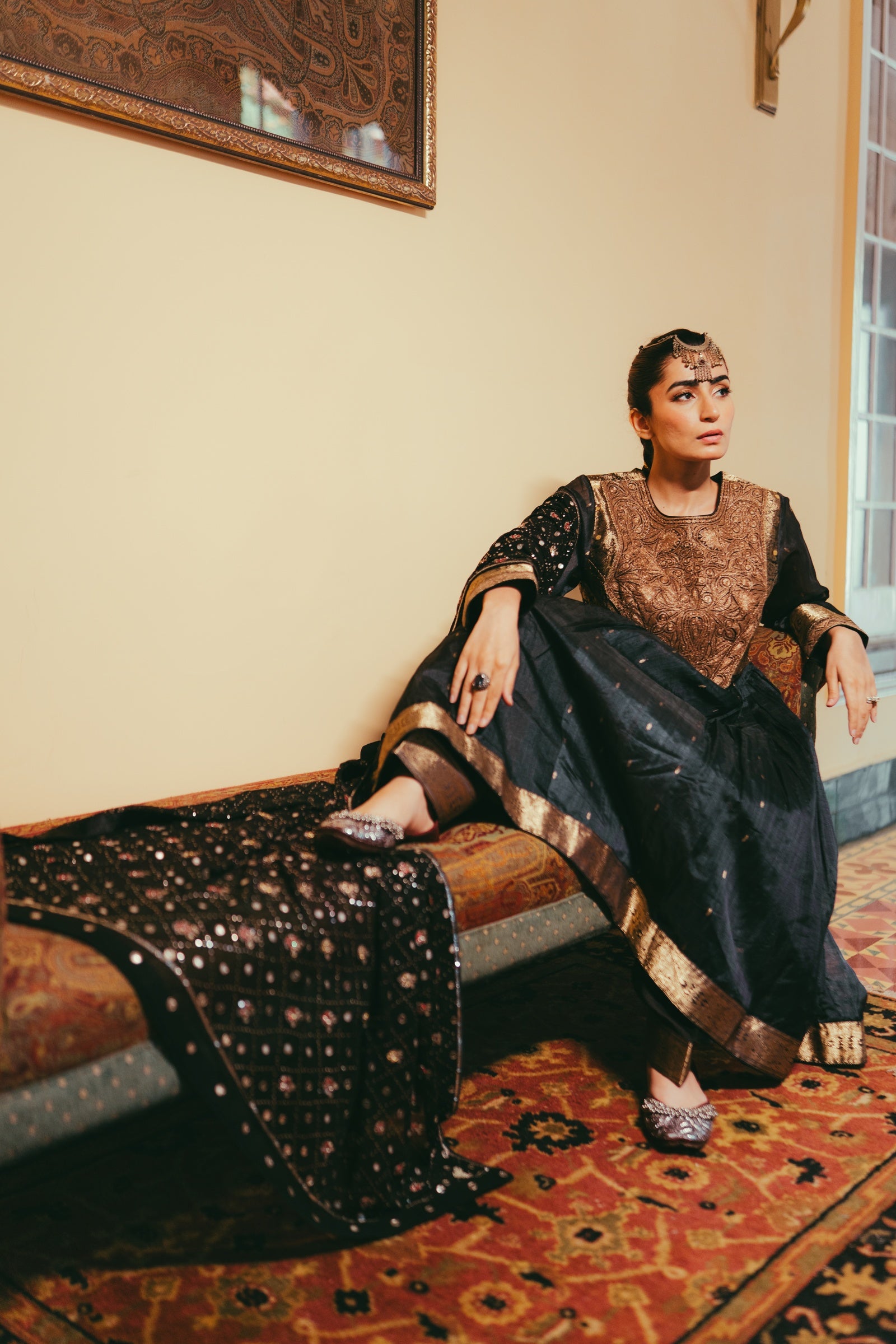 Banarasi Tilla Anarkali Set