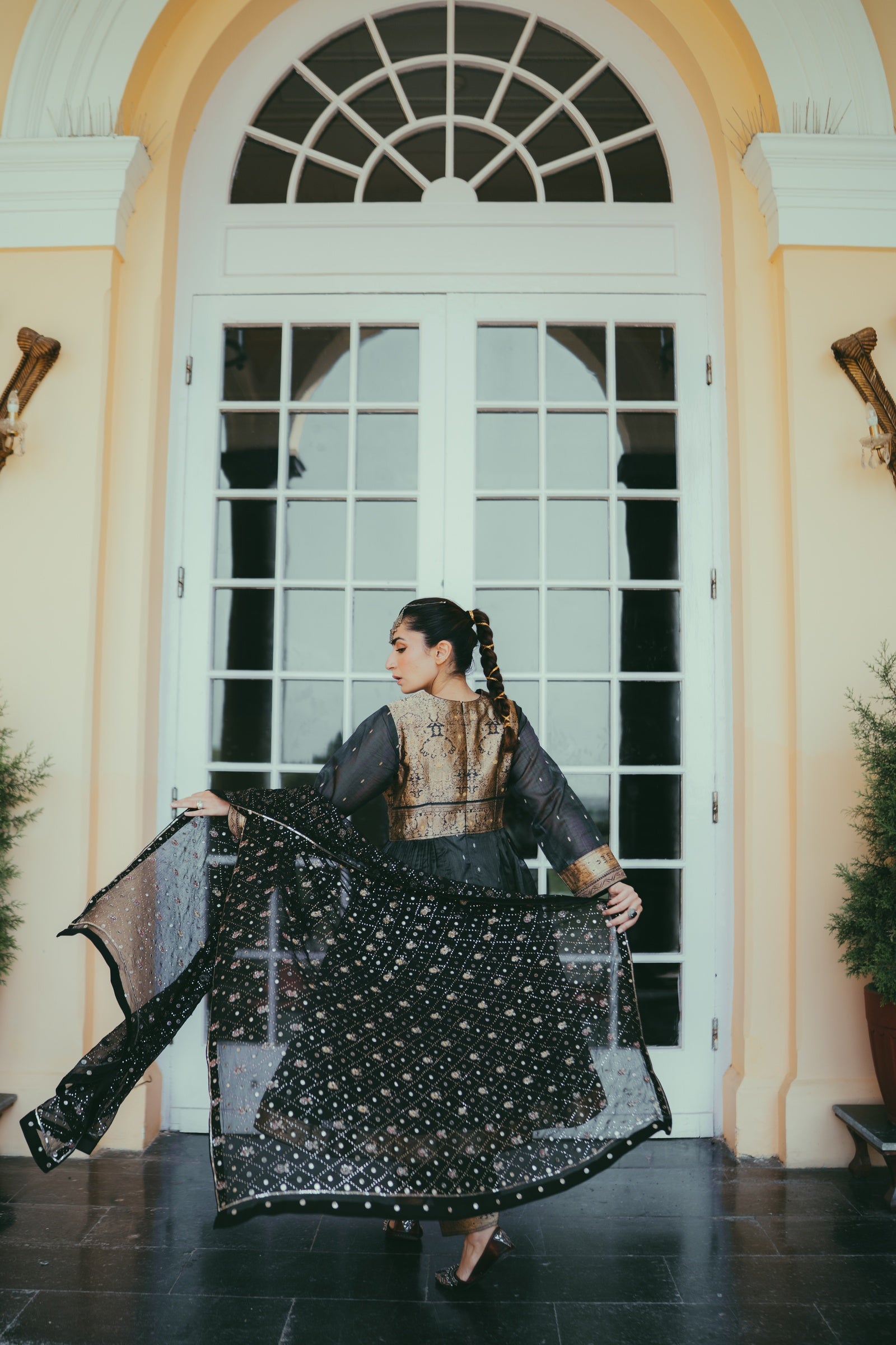 Banarasi Tilla Anarkali Set