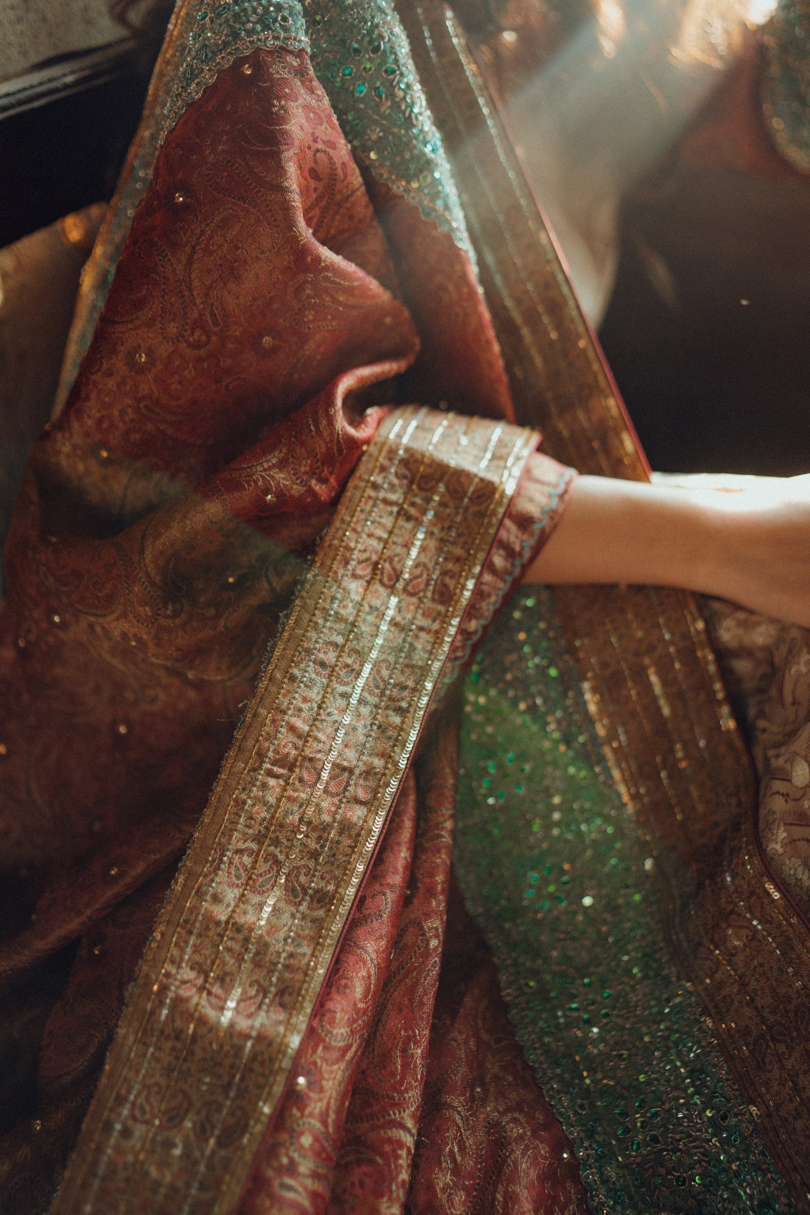 Kanjivaram Woven Kurti & Garara Set