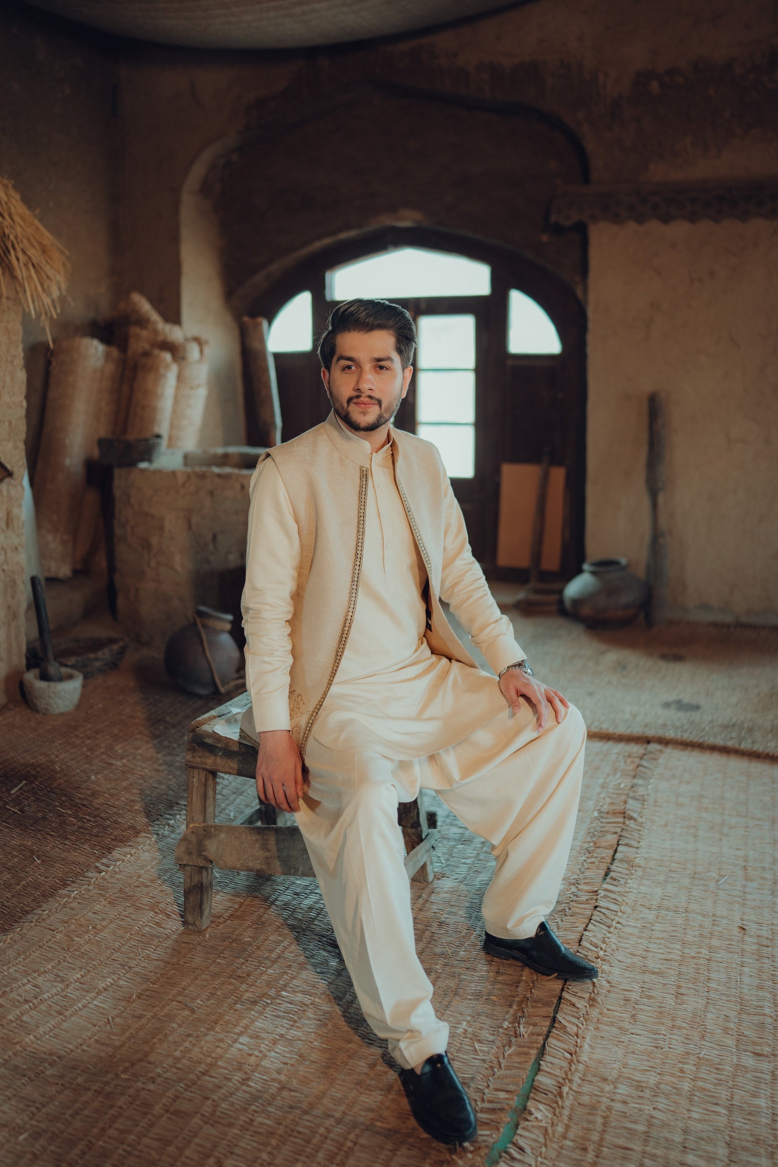 Pathani Set with Tilla Waistcoat