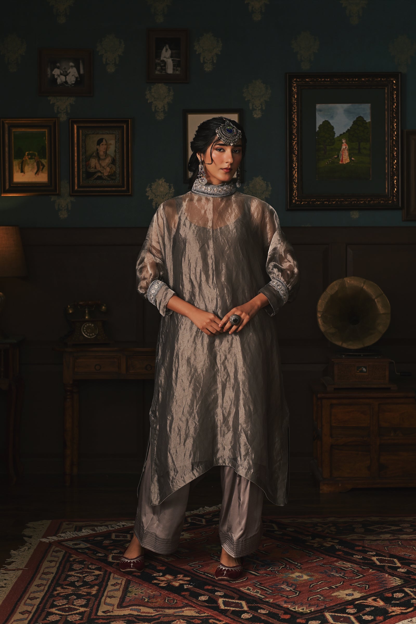 Tissue Organza Phiran set