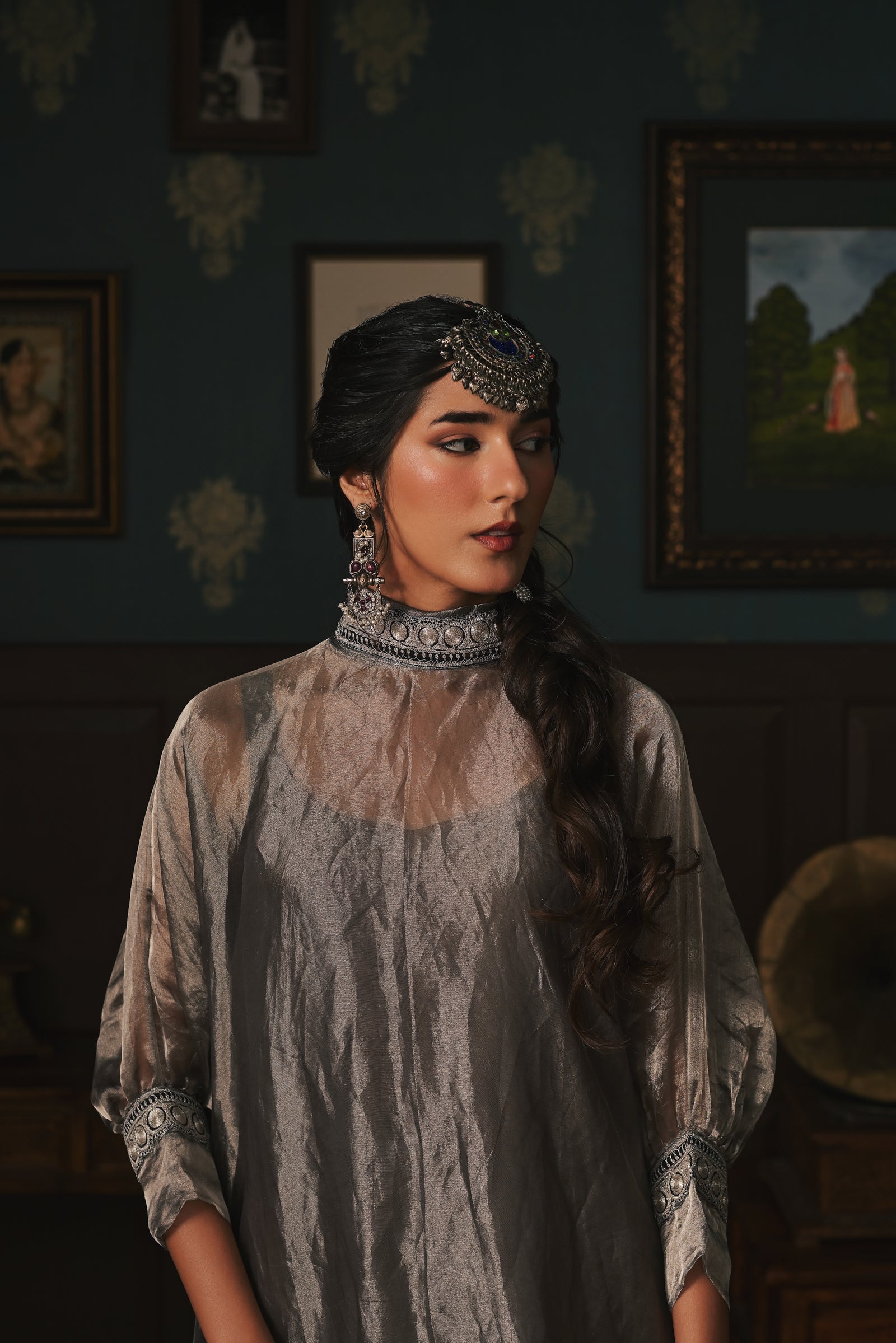 Tissue Organza Phiran set