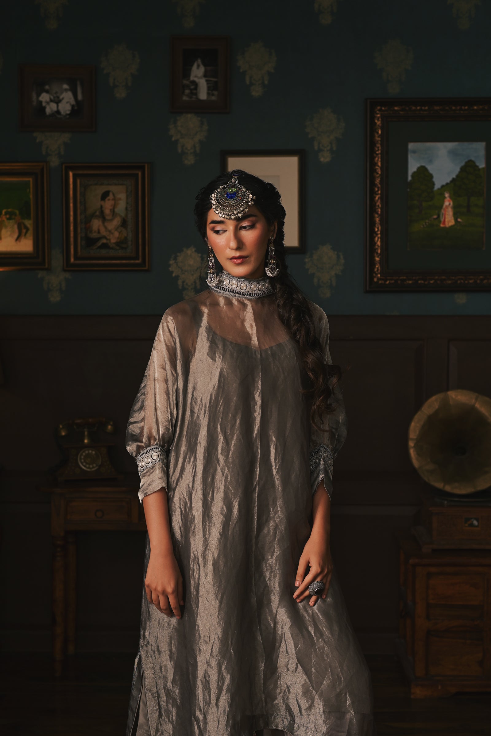 Tissue Organza Phiran set