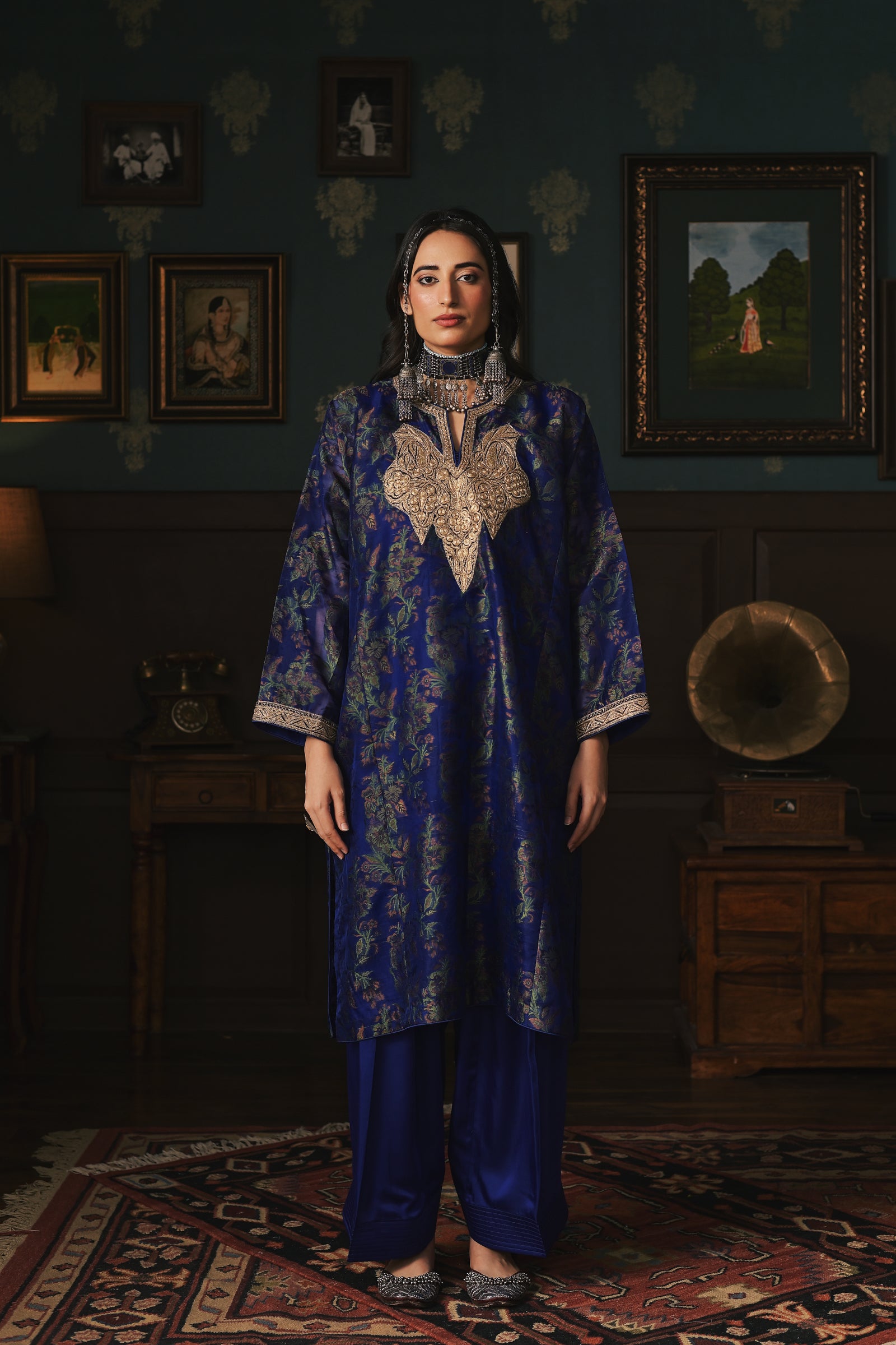 Jamdani Organza Phiran Set