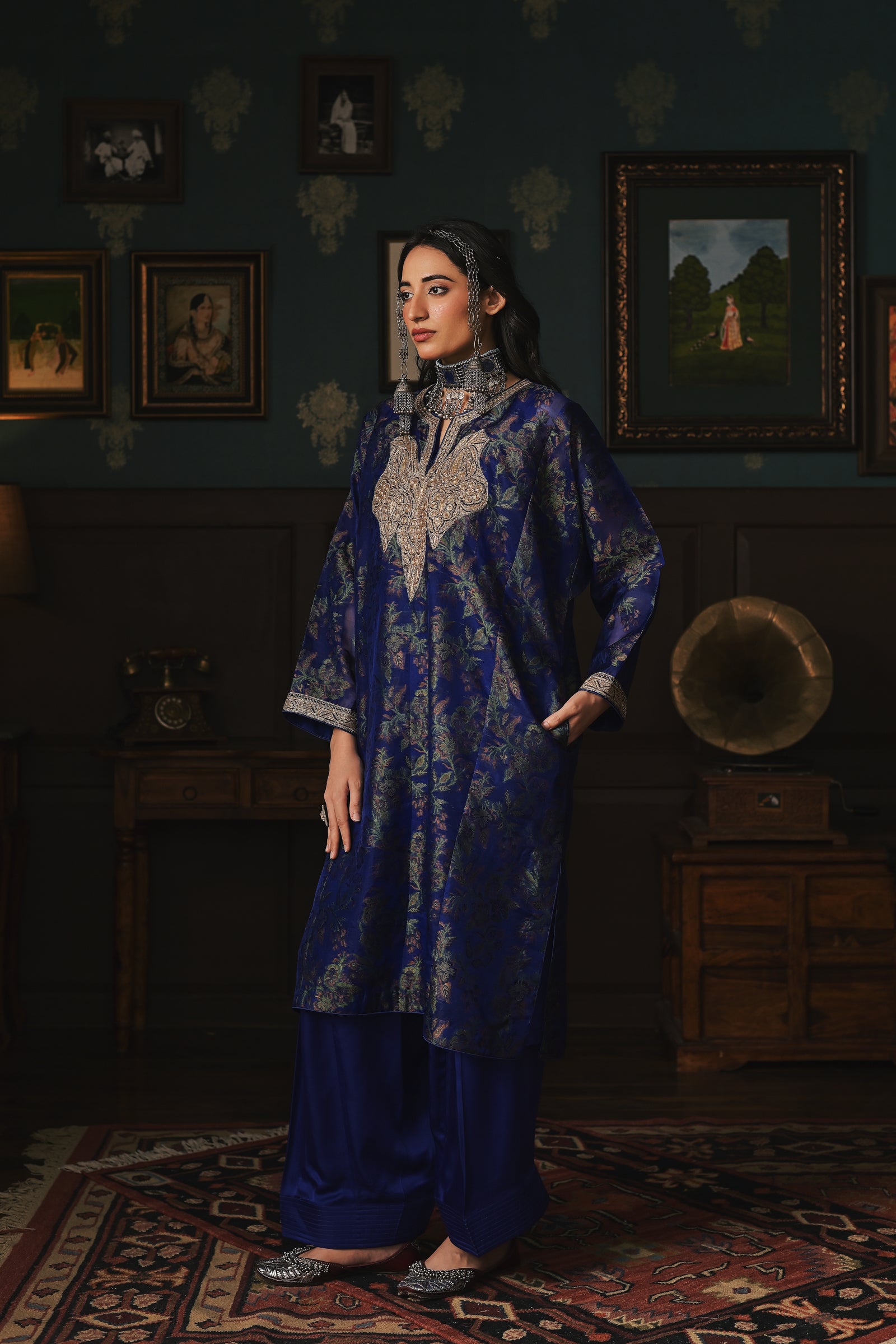 Jamdani Organza Phiran Set
