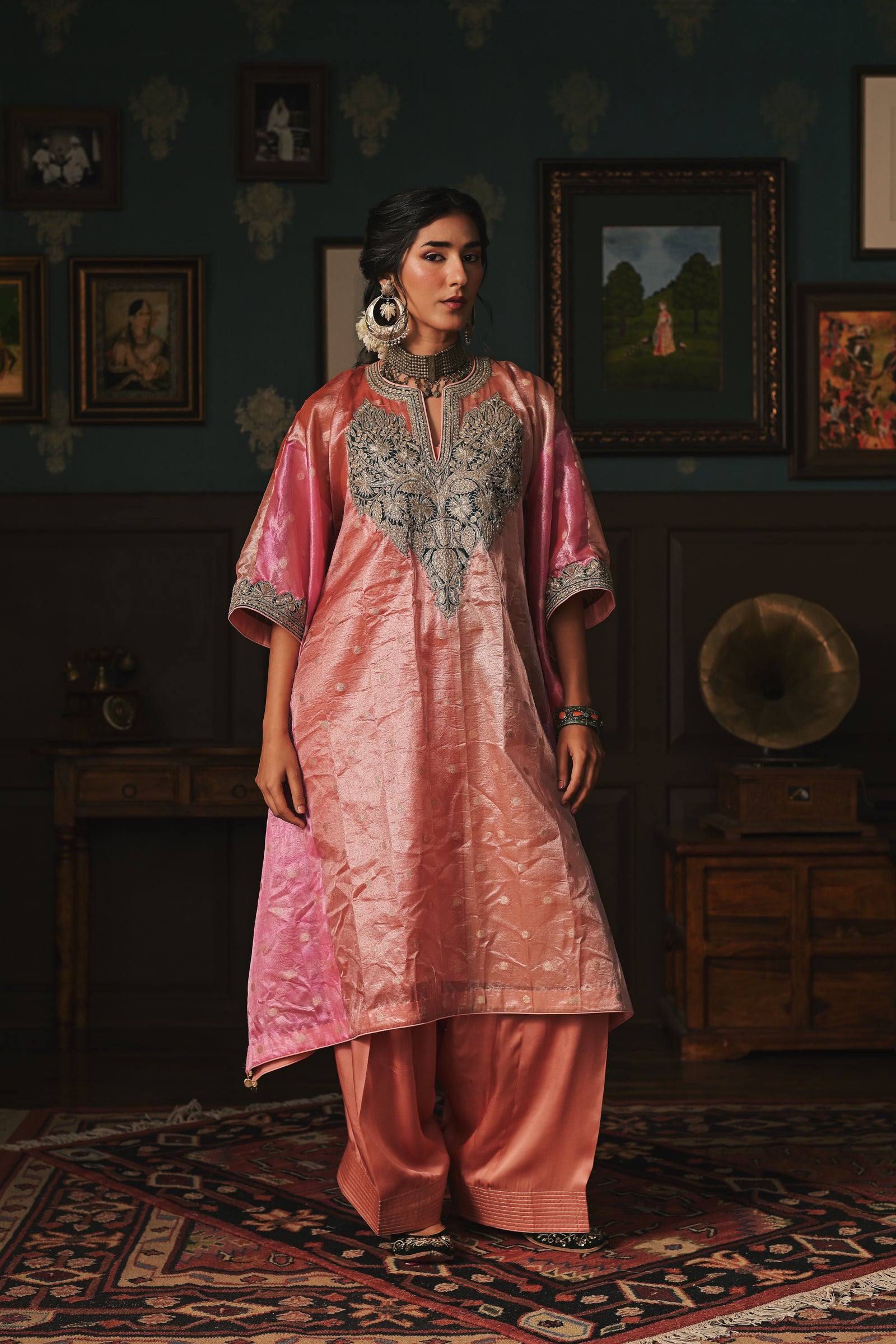 Tissue Kaftan Set