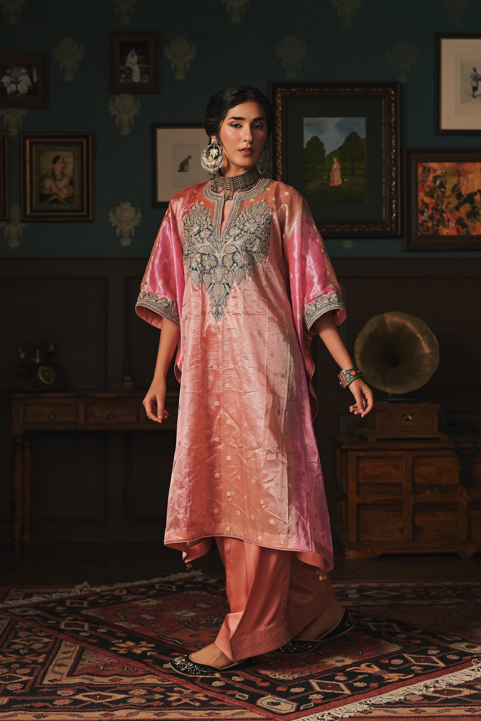 Tissue Kaftan Set