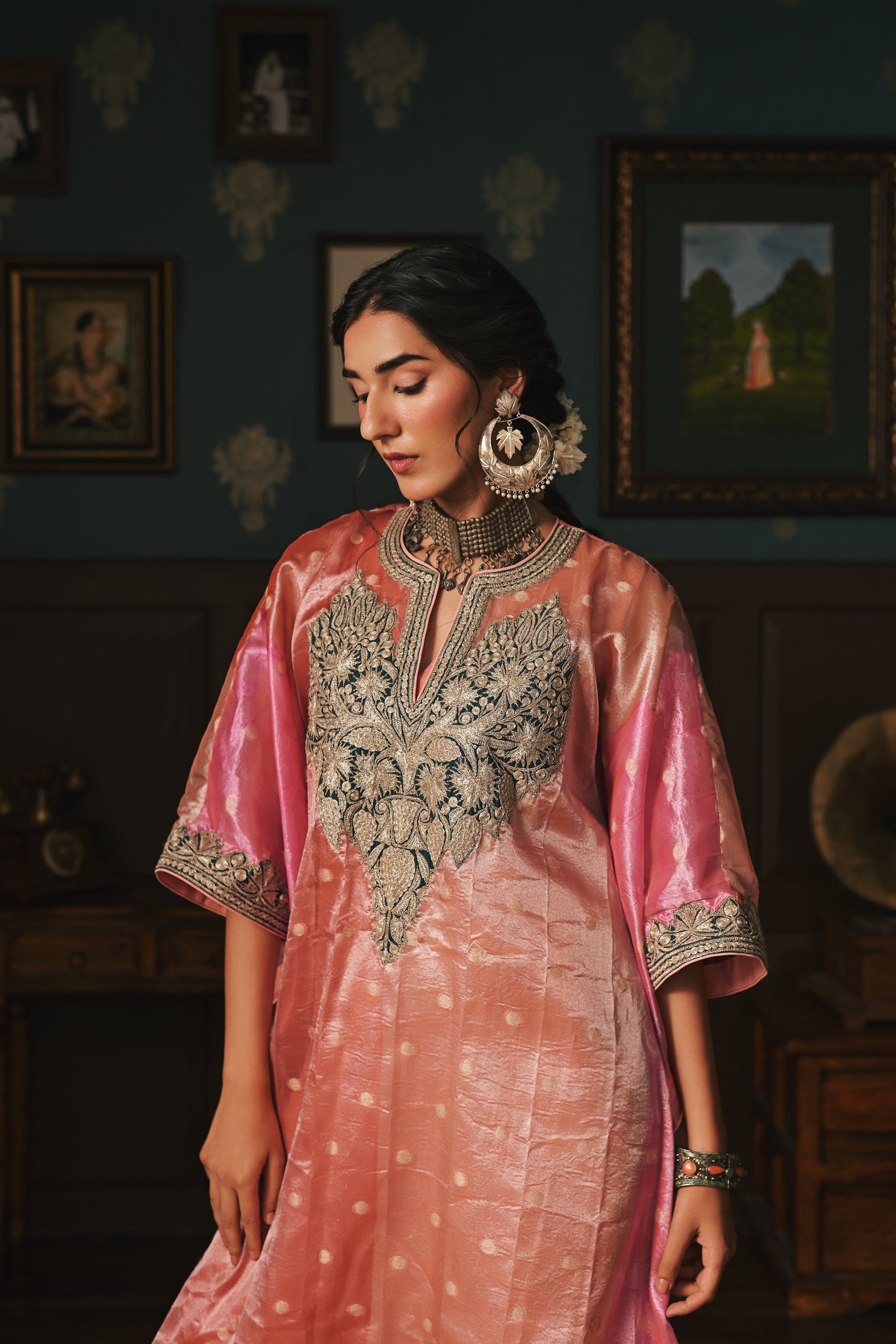 Tissue Kaftan Set