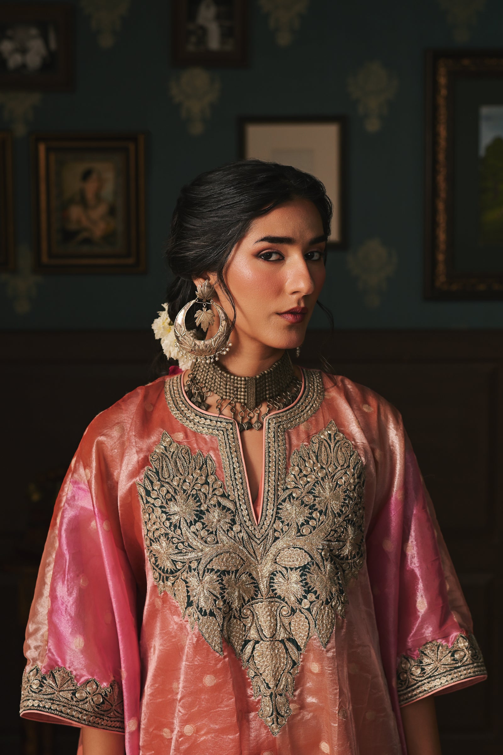 Tissue Kaftan Set