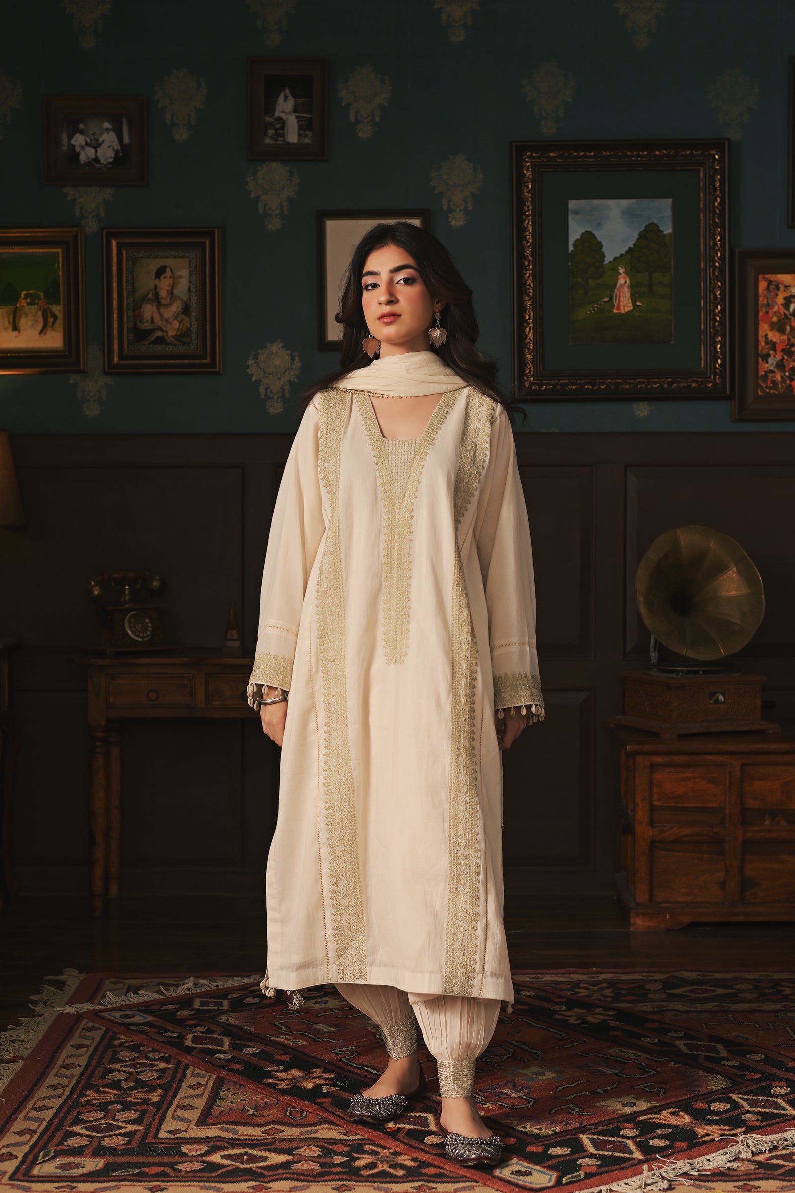 Mulmul Dori Zari Set